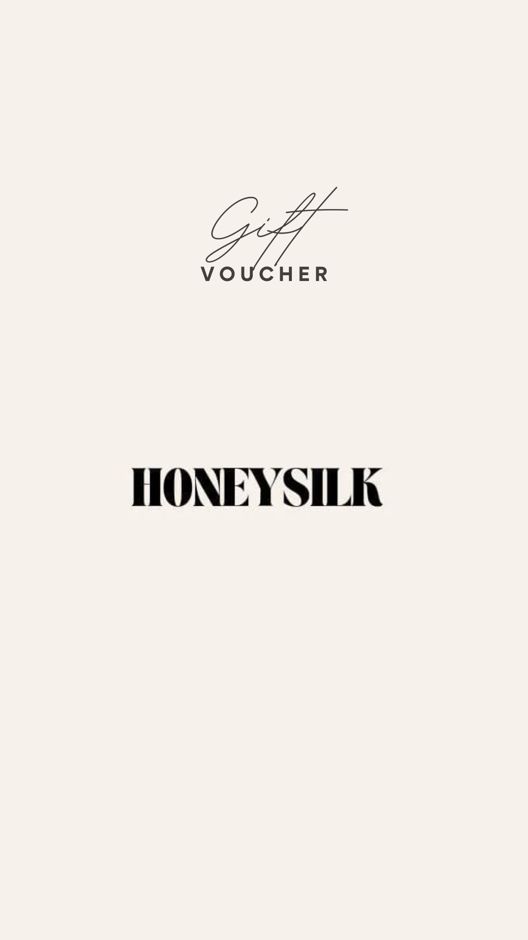 Honeysilk cadeaubon