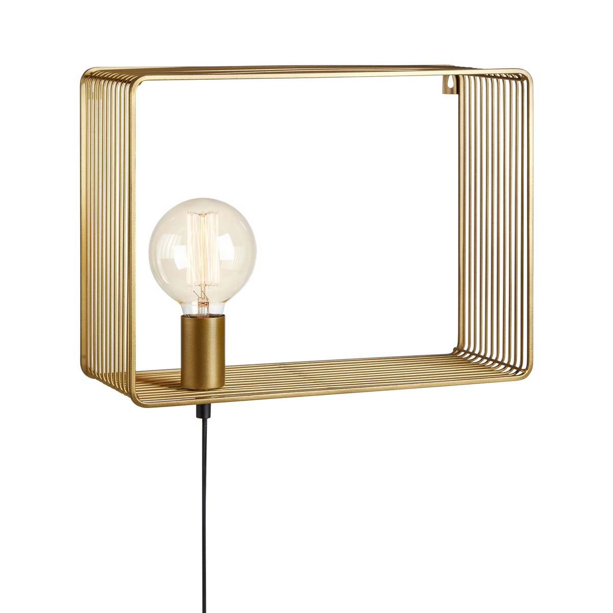 Geborsteld gouden wandlamp