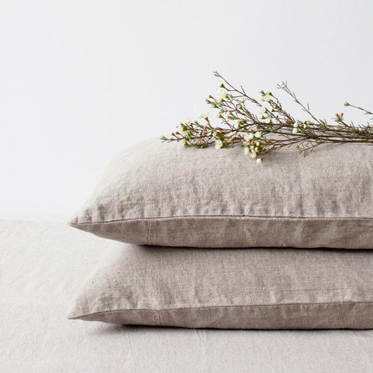 Kussensloop van duurzaam  linnen | Beige