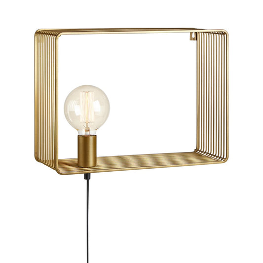 Geborsteld gouden wandlamp